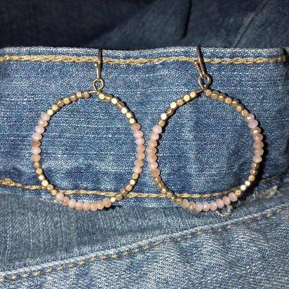 Beaded hoop earrings - Picture 1 of 1